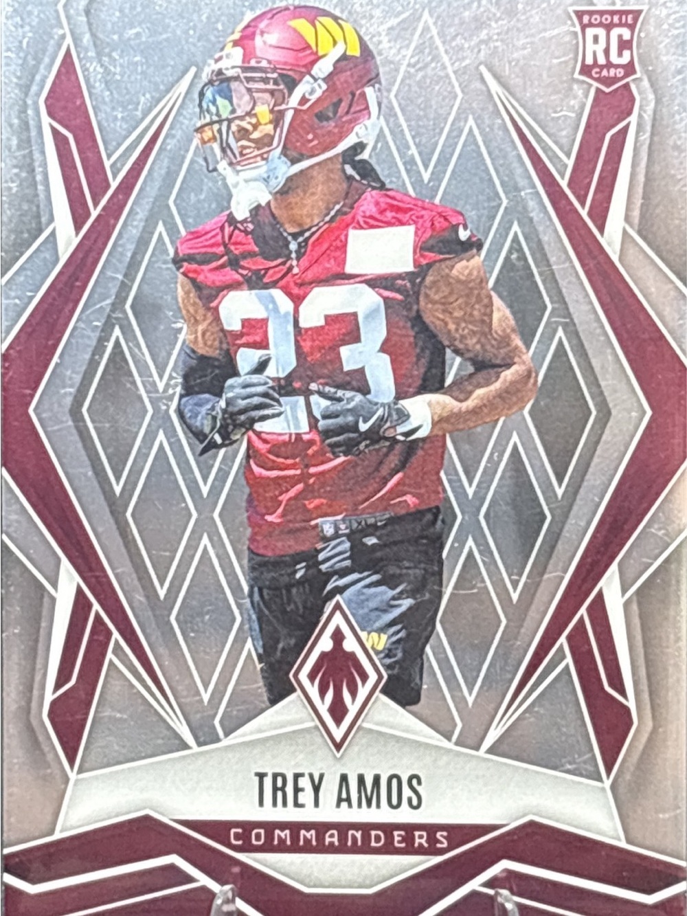 Panini Phoenix Trey Amos Rookie Commanders Football Trading Card